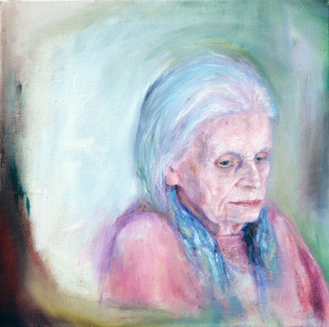 Frau P., 50 x 50 cm, Öl auf Leinwand, 2010 | © Claudia Bachmann