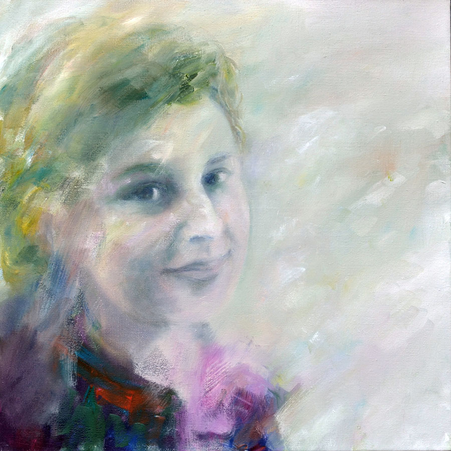 Maxie Wander, 60 x 60 cm, Öl auf Leinwand, 2015 | © Claudia Bachmann